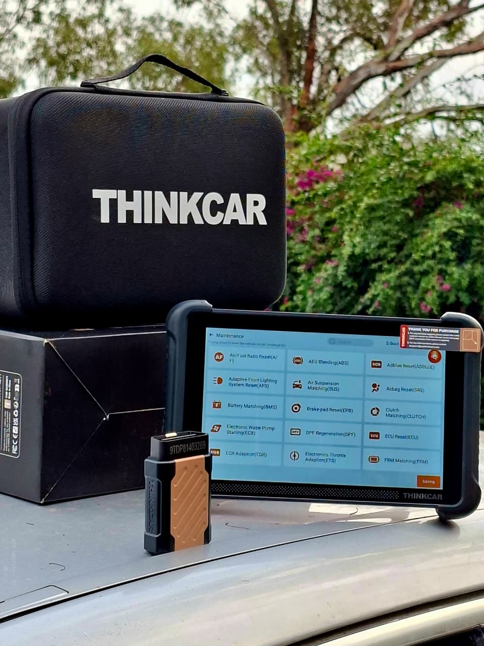 ThinkCar professional diagnostic tablet with full maintenance functions