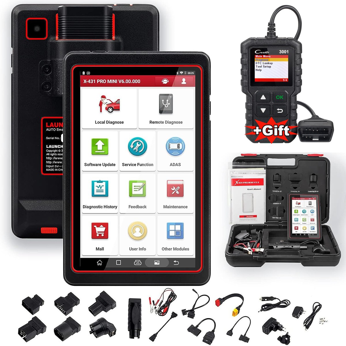 LAUNCH X431 Pro Mini Full Systems Auto Diagnostic Tool WiFi/Bluetooth 2 Years Free Update